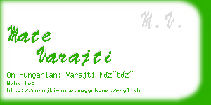 mate varajti business card